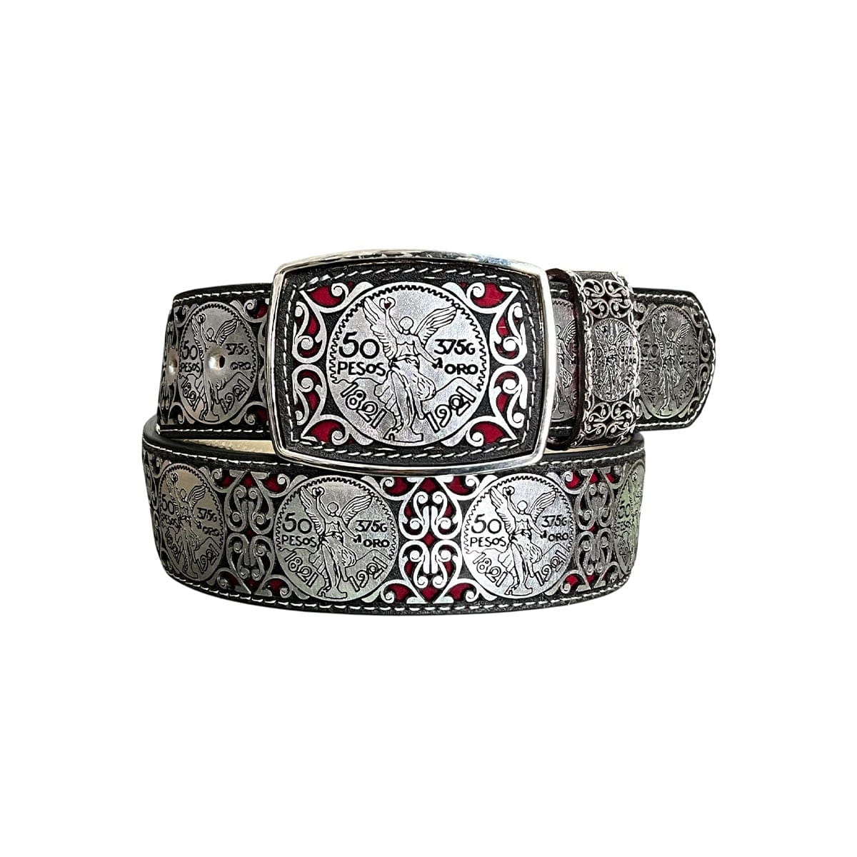 CINTURON LASER CUADRA ORO/PLATA 50MM - Image 3