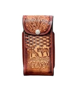 Alternative view of FUNDA CELULAR GRABADA C/BROCHE