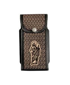 FUNDA CELULAR GRABADA LÁSER C/BROCHE